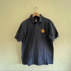 Vintage University of California Berkeley Polo Shirt - Medium - Navy Blue